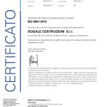 ISO 9001-2015 Dogale Costruzioni